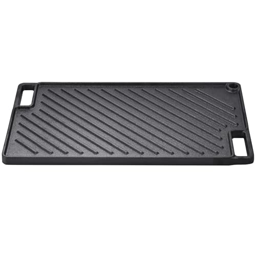 Happybuy Reversible Cast Iron Grill/Griddle, 9.7