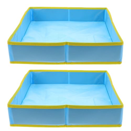 Gatuida 2 bandejas de Arena Plegables para niños: arenero portátil y Plegable de poliéster para Jugar en la Playa y Actividades en Interiores.