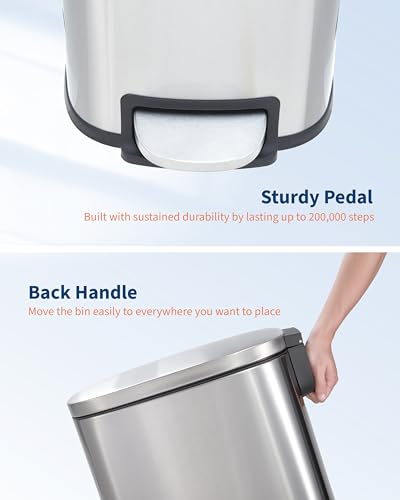 Takywep lata rectangular con pedal 13 gal miniatura 4