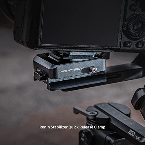 PGYTECH Camera Quick Release Plate with Clamp for DJI Ronin Stabiliser Arca Swiss Quick Release Plate Compatible with DJI RS4 / RS4 Mini / RS3 Mini/RS 3 Pro/RS 3 / RS 2 / RSC 2 - Image 4
