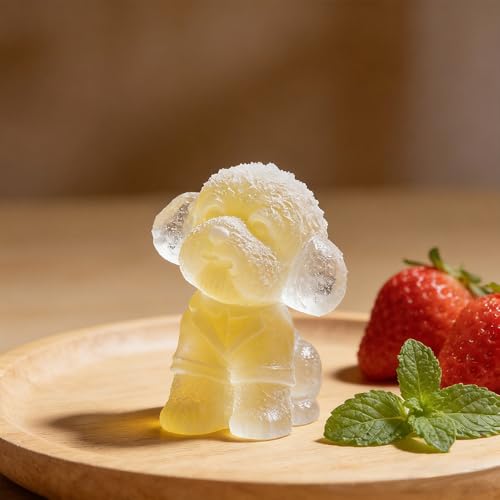 Molde de hielo 3D forma perro bulldog francés miniatura 4