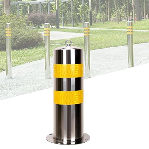 Generico Palo dissuasore di parcheggio per impieghi gravosi - Barriera Tubolare Resistente per la Protezione di Garage, parcheggi e fermate dell'autobus - Include Accessori di Montaggio (500x240 mm)