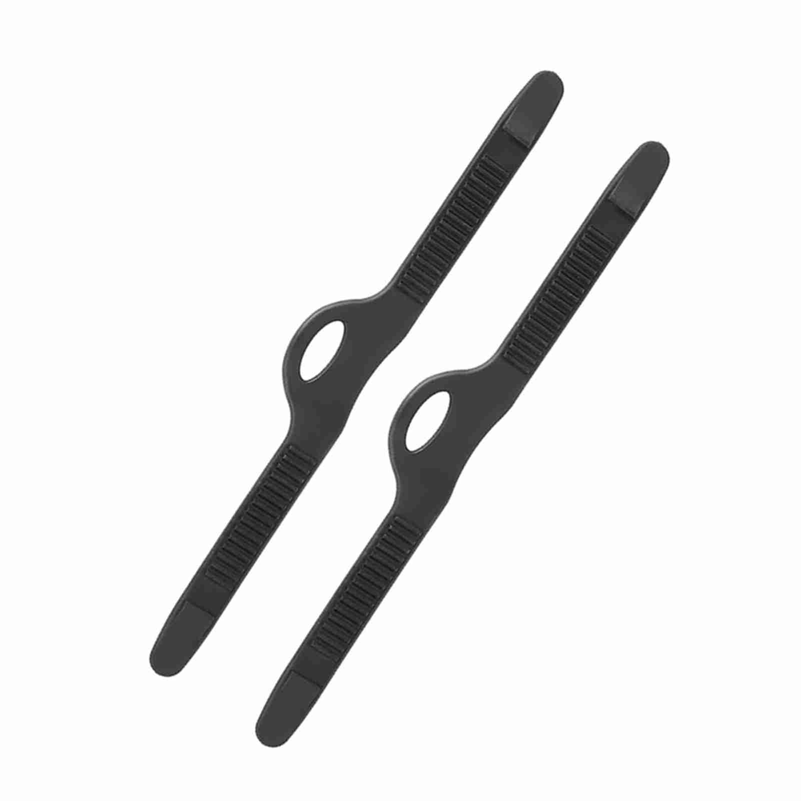 Rubber Flipper Belt - Adjustable Easy Couple for Diving and Snorkeling - Black, 1 Pair