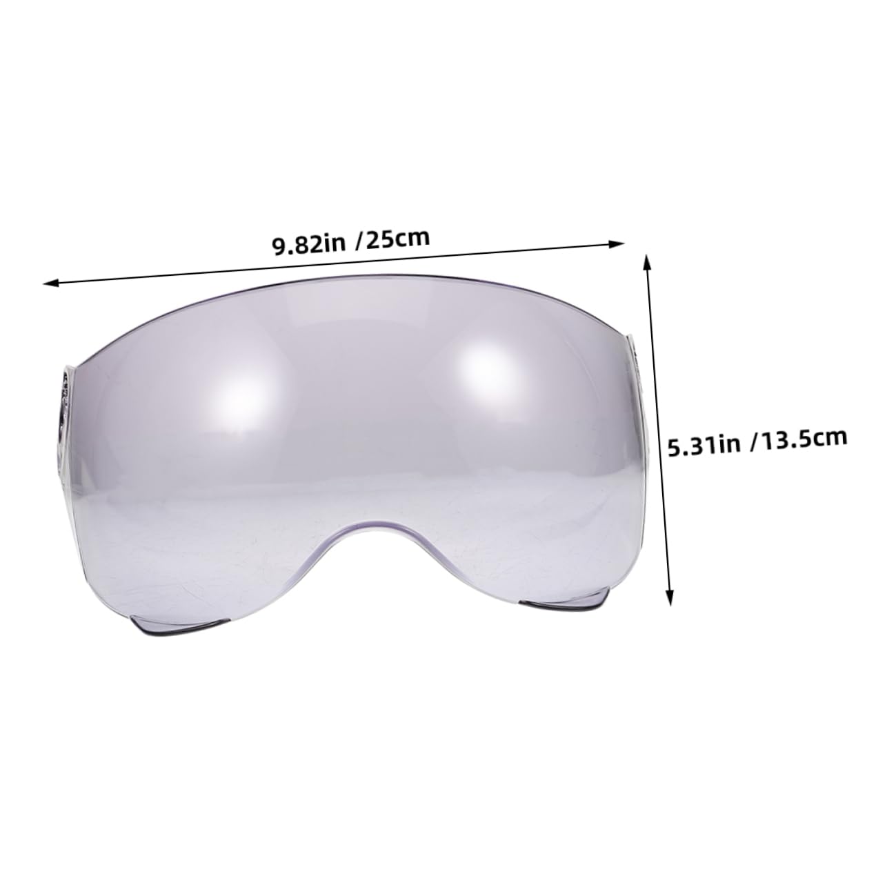 Mipcase 2pcs Universal Visor Replacement Clear Plastic Wind Shield UV Protection Half Face Lens for Helmets