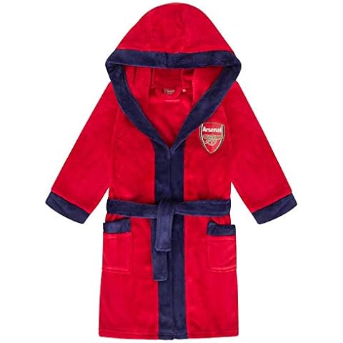 Arsenal FC Boys Hooded Dressing Gown Robe Cover