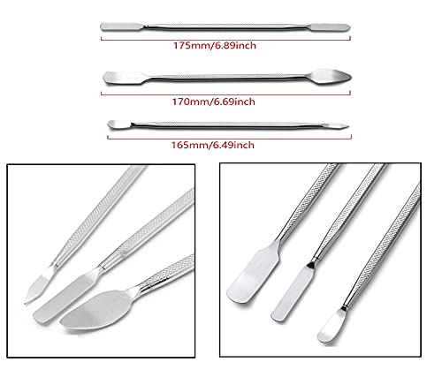 Image of WOWSOME Set of 3 Metal Openers, 2 black tweezers and 5 plastic openers for Cell Phone and Gadget Repairing - Mobile Opening & Repair Hand Tool Kit