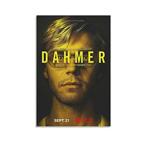 Dahmer – Monster The Jeffrey Dahmer Story 2022 TV Play Poster (1) Wall Art Paintings Canvas Wall Decor Home Decor Living Room Decor Aesthetic 12x18inch(30x45cm) Unframe-Style