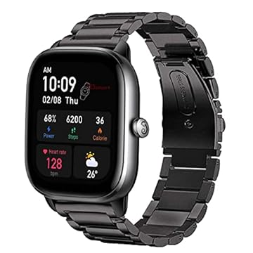 Pulseira de Aço Inoxidável marca 123smart compativel com GTS4 A2168 /GTS 4 Mini A2176 / GTS1 A1914 / GTS2 A1969 / GTS 2 Mini A2018 / GTS3 A2035