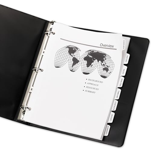 Intercalaires Avery imprimables 8 onglets (11552) pour harmoniser tous vos documents de réunion