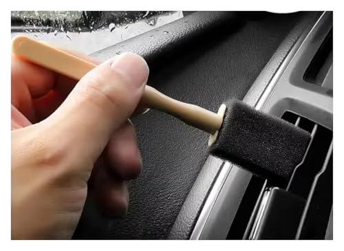 Rejilla Ventilación Aire Acondicionado Coche Para VW Para Touran Para Caddy Salida Ventilación Aire Acondicionado A/C 1TD819203 Ventilación Trasera Aire Acondicionado Automóvil(Brush 2)