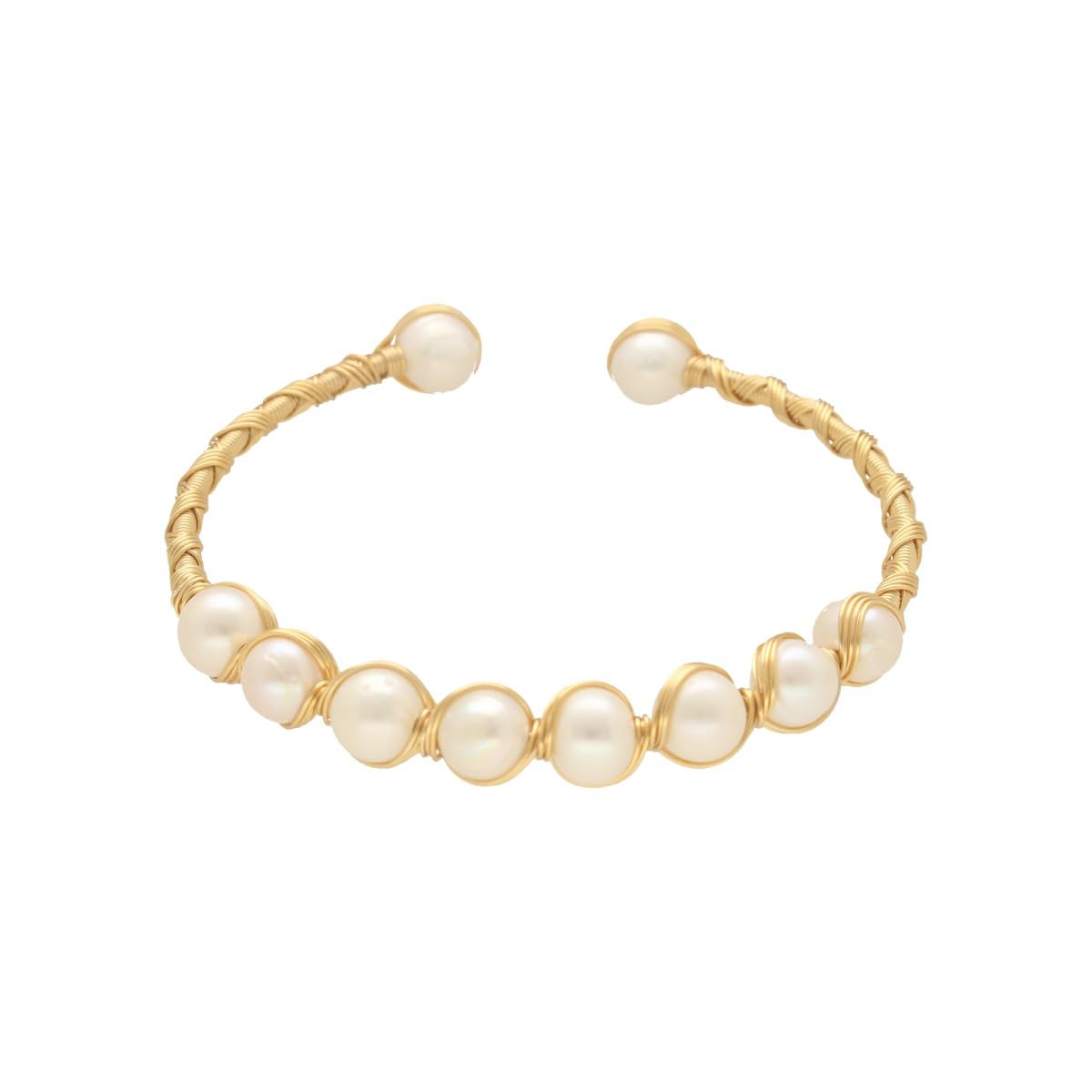 sri jagdamba pearls dealer Wrika Pearl Bracelet For Women Girls | Adjustable Gold Plated Bracelet Gift For Women/Girls/Valentine's Day | Freshwater Pearls With Certificate of Authenticity-picture-18