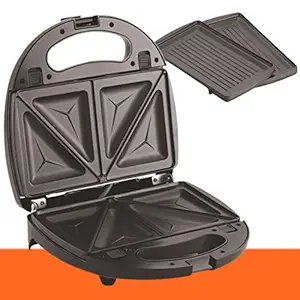 Sandwich Maker with detachable non stick plates | Two Slice 2 in 1 - Toaster & Griller | 750 W | multi us