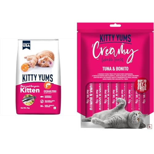 Image of Kitty YUMS Kitten & Adult Creamy Lickable Treats Bundle