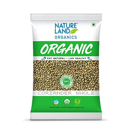 Natureland Organics Coriander Whole 200 Gm (Pack of 4) - Organic Healthy Spices (B081RQR1MK) Amazon Price History, Amazon Price Tracker