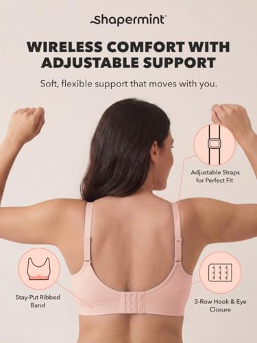 SHAPERMINT Wireless Bras for Women, Seamless Comfort Bra, Everyday Support - image 8
