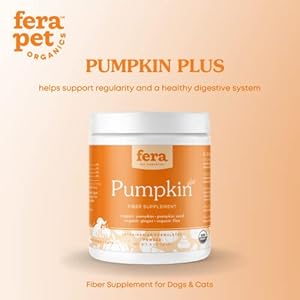 Fera Pets Pumpkin Plus Fiber Supplement for Pets  Vet Created  Dog  Cat Regularity  Gut Function  Organic Pumpkin Seeds Flax Seeds  90 Scoops  Cucciolini Doodles Fera pets pumpkin plus fiber supplement for pets  vet created  dog  cat regularity  gut function  organic pumpkin seeds flax seeds  90 scoops   cucciolini doodles