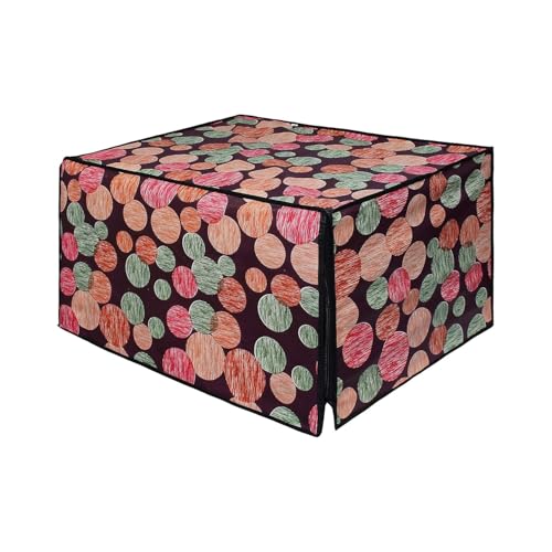 Image of DREAM KING Stylish Design & Printed Microwave Oven Cover Full Closure |waterproof & Dustproof Oven Cover Suitable for All Models - Multicolour SA68