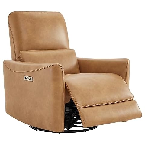CHITA Power Recliner Swivel Glider with Lumbar Support Cover
