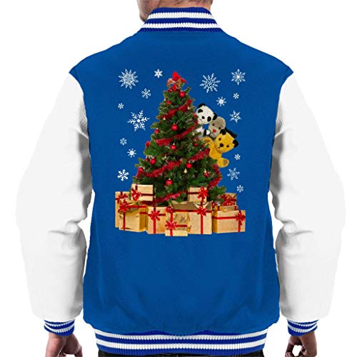 Veste Varsity Sooty Christmas pour homme avec motif d'ours et sapin de Noël