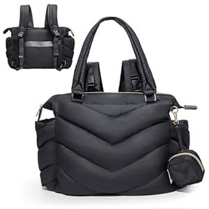 MISS FONG Wickelrucksack Groß Schwarz