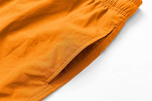 MAGCOMSEN Calção de banho masculino de secagem rápida com forro de malha, shorts de praia, shorts de