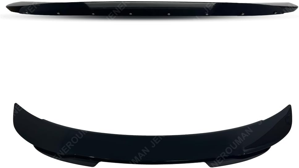 for Charger Rear Spoiler Wickerbill Compatible with 2015 2016 2017 2018 2019 2020 2021 2022 2023 Dodge Charger Rear Trunk Spoiler Wing Wicker Bill Set Glossy Black