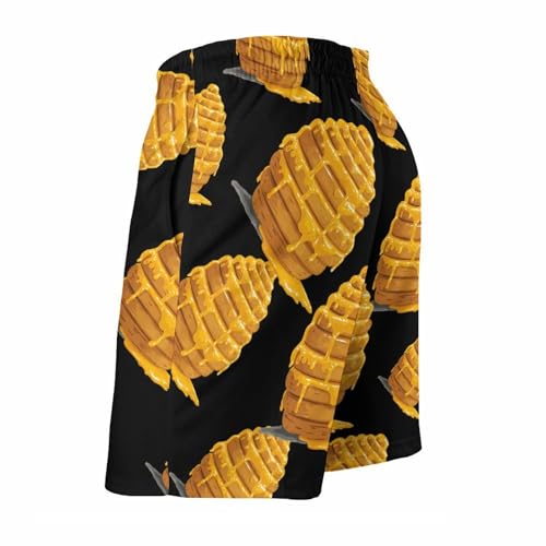 Bee-Honeyes Mens Swim Trunks Quick Dry Board Shorts Beach Swimwear Bathing Suits4