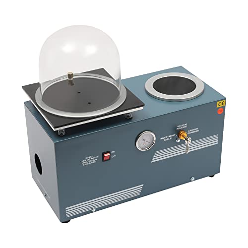 375w Vacuum Investing Casting Machine, 3 CFM Lost Wax Cast Combination 2L, Conjoined Casting Machine,Vacuum Suction Machine, Casting Machine, for Jewelry Casting and Investing