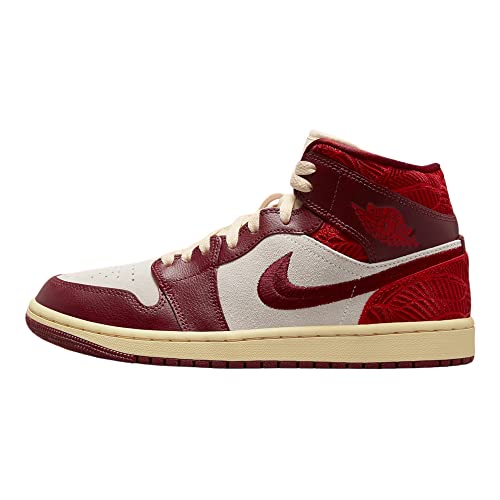 Jordan WMNS Air Jordan 1 MID SE DO6699 200 para mujer, Team Red/University Red-sail, 8.5 US