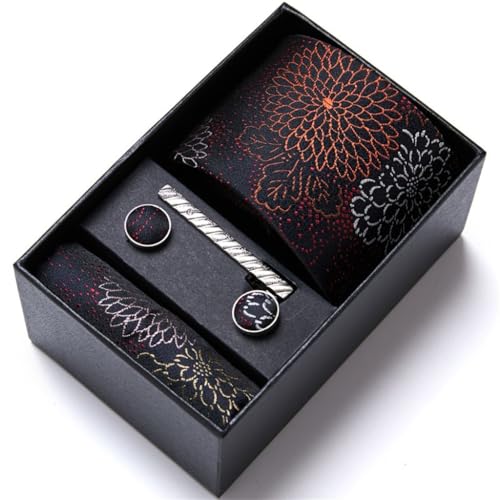 Corbata para hombre con diseño artesanal en caja regalo miniatura 1