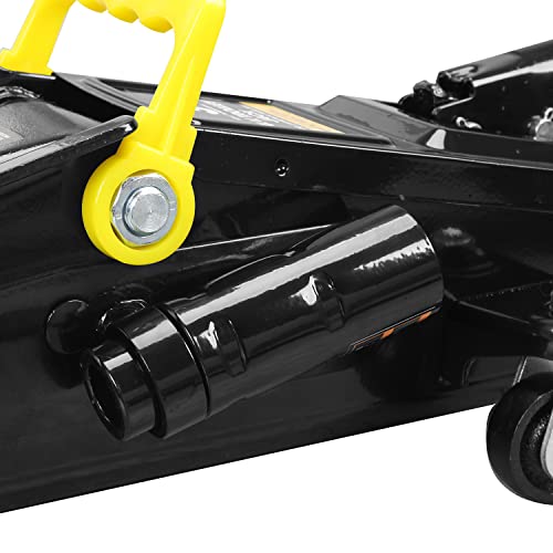 BIG RED AT83006BR Hydraulic Trolley Service/Floor Jack with Extra Saddle (Fits: SUVs and Extended Height Trucks), 3 Ton (6,000 lb), Black/Silver