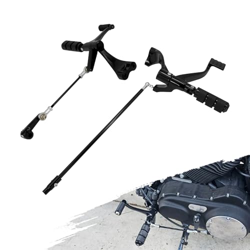 Motorcycle Forward Controls Complete Kit Pegs Levers Linkage Fit For Harley Sportster 1200 Custom SuperLow XL1200T Roadster XL1200CX Forty Eight Iron 883 2014-2022 (Black, For 2014-2022)
