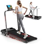 Treadmill, FOUSAE 5 in 1 Foldable 7.5 MPH Treadmill for Home with App Compatible, 12 Programes, Powerful 2.5 HP Portable Walking Pad with Manual Incline, Magnetic Remote Control Double Operation