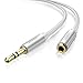 UGREEN 3.5mm Male to Female Extension Stereo Audio Extension Cable Adapter Gold Plated Compatible for iPhone, iPad or Smartphones, Tablets, Media Players (6FT)