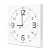 Wall Clock by Kauza, Silent, Non-Ticking, Quartz, Indoor and Outdoor Wall Clock with 3D Laser Cut Out, Modern Numerals in Wooden Frame Battery Operated (11.8in, White)