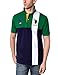 Men's Short Sleeve Cotton Pique Color Block Polo Shirt