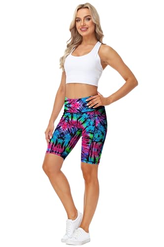 Image of AOBUTE Womens 9 inch /10 inch /11 inch Long Swim Board Shorts High Waisted UPF 50+ Biker Shorts with Pockets