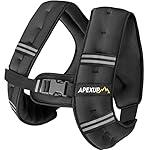 APEXUP Weighted Vest with 5lbs/10lbs/15lbs/20lbs/25lbs/30lbs Weights and Reflective Stripe, Weight Vest Men Women for Workout, Strength Training, Running