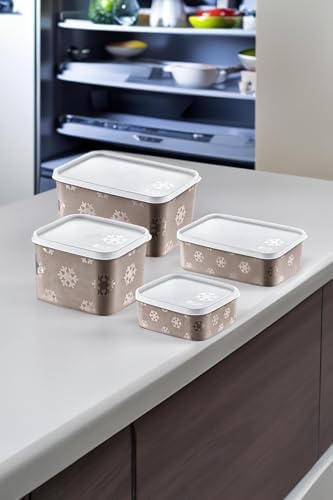 Smartware 4'Lü Set No Frost Saklama Kabı Terra (tüm boylar) - Görsel 1
