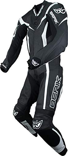 Amazon | BERIK Racing suits LS1-10417-BK ○BLACK/WHITE