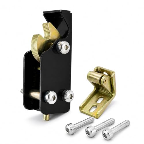 Spring-Loaded Door Latch, Black Industrial Compression Catch, Metal Cabinet Door Lock for Oven, Test Chamber and Humidity Chamber Panels