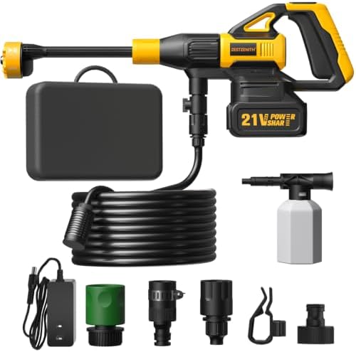 Cordless Portable Washer, Battery Operated Car Washer with 21V Ba...