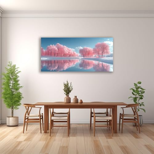 Impression Sur Toile XXL d'architecte design moderne forêt arbre rose - 3