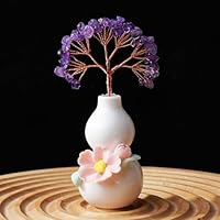 Amazon.co.jp: JAnjiaLxY 天然石 置物 クリスタル 木 玄関