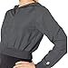 Soffe womens Squad Quarter Zip Hoodie Jacket, Gunmetal, Large US