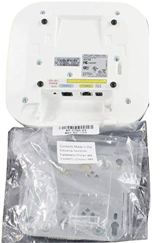 Image of Cisco Aironet AIR-LAP1142N-A-K9 802.11a /g /n PoE Dual Band Wireless Access Point w / Mounting Kit (Renewed)