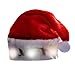 Funny Party Hats Blinking Santa Hats - Christmas Novelty Hats - Holiday Hats - Santa Hats - (3 Pack) Christmas Hats