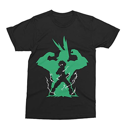 Camiseta Boku no Hero Academia Deku Preta Adulto Unissex (P)