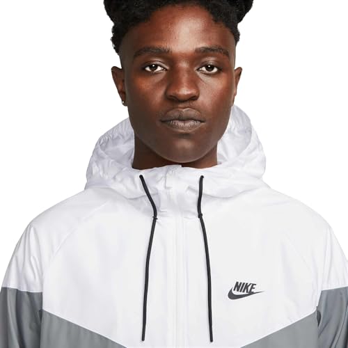Nike Sportswear Windrunner Men's Jacket (US, Alpha, XX-Large, Regular, Regular, Smoke Grey/White/Smoke Grey/Black) - image 3