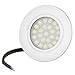 LED Einbauleuchte TREVI 4Watt 230Volt IP44 Möbelleuchte Möbeleinbauleuchte Ultra Flach 20mm EEK A++ Rostfrei Kunststoff Einbaustrahler 300Lumen (Tageslichtweiß 6500K)